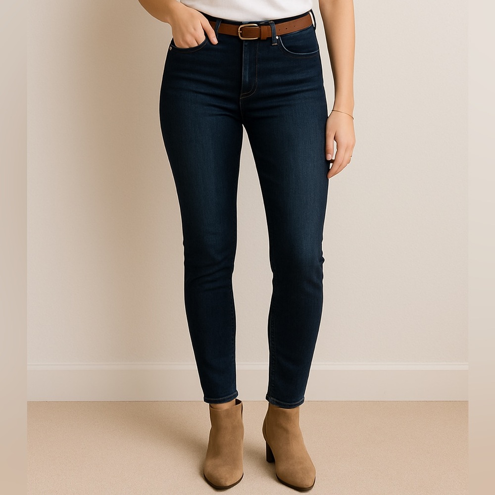 PAIGE Skyline Skinny Jeans | Dark Wash | Made in USA | Size 29
